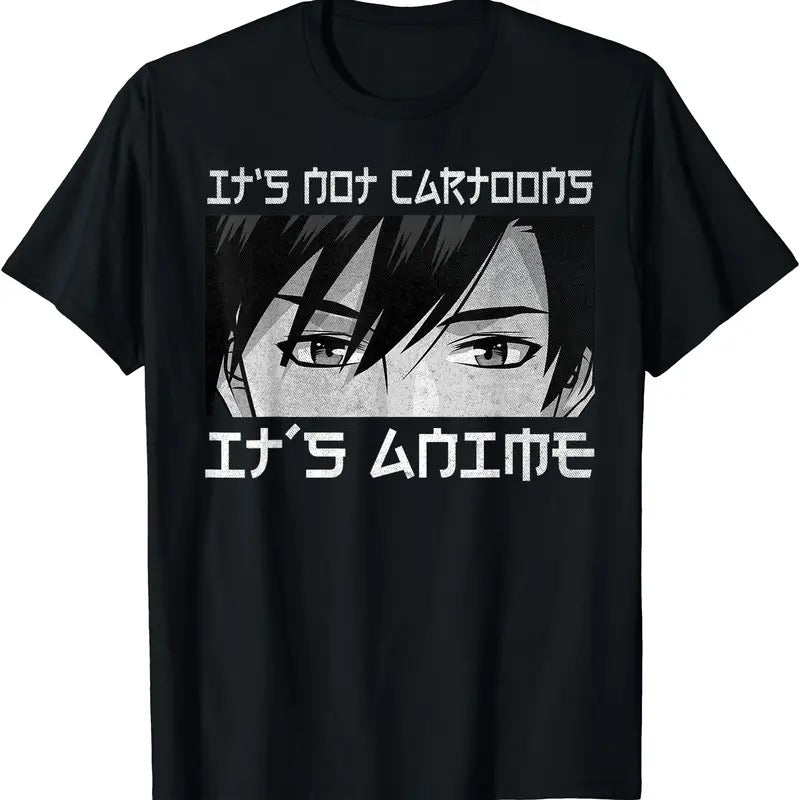 Its Not Cartoons Its Anime Boy Manga Lover Otaku Anime Merch TShirt Hoodie, Sweatshirt | DripVista.com