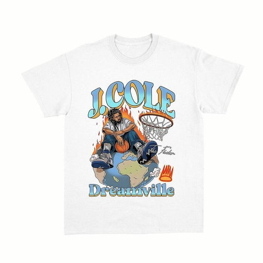 J Cole Dreamville Vintage T-Shirt, J Cole Shirt, Rap Hip Hop, J Cole Merch Men Women Menswear Top