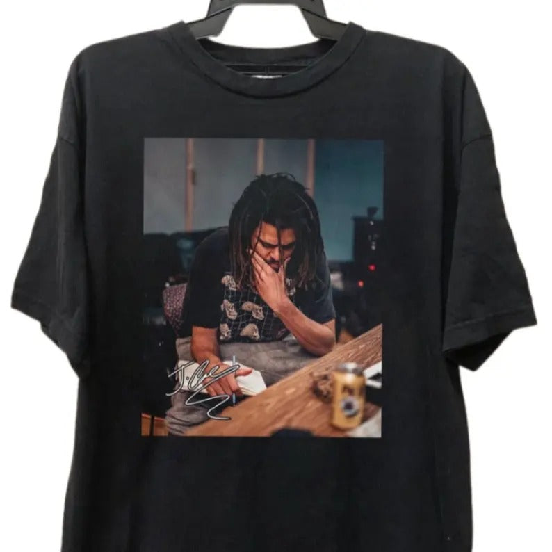 J Cole Graphic Tee, Rapper Vintage Shirt, Musical Shirt, Music Lover Shirt, Unisex Hip Hop Gift for Fans