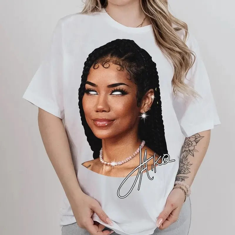 JHENE AIKO Big Face Rap Tee Shirt Hoodie, Sweatshirt | DripVista.com