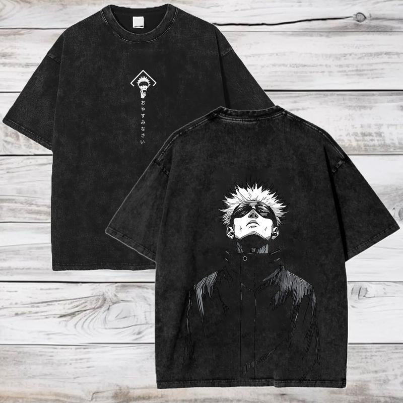 JJK Anime T-shirt, Satoru Gojo Anime Tee, Gift for Him Hoodie, Sweatshirt | DripVista.com