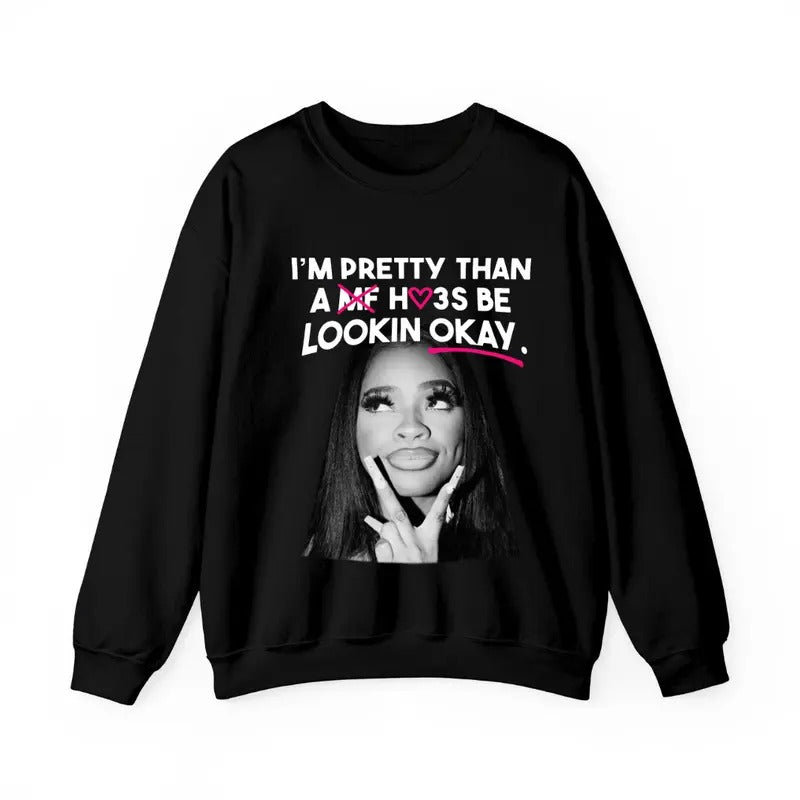 JT Okay Black Sweatshirt for Men, Casual Crewneck Pullover T-Shirts, Hoodie | DripVista.com