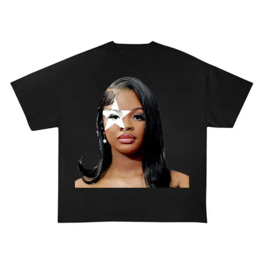 JT Shirt SuperStar Rap Tee Shirt Big Face Top Streetwear