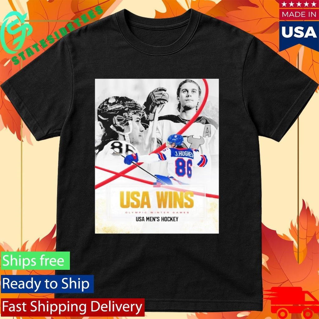 Jack Hughes Golden Boy USA Men’s Hockey Champion Olympic Winter 2026 Shirt