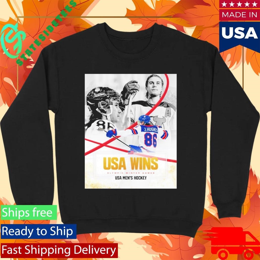 Jack Hughes Golden Boy USA Men’s Hockey Champion Olympic Winter 2026 Shirt