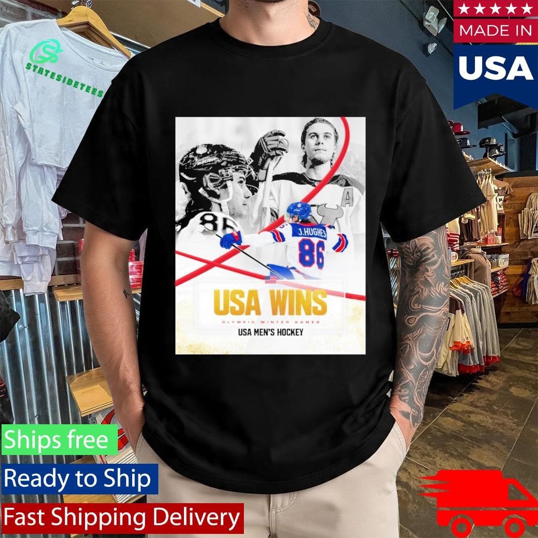 Jack Hughes Golden Boy USA Men’s Hockey Champion Olympic Winter 2026 Shirt