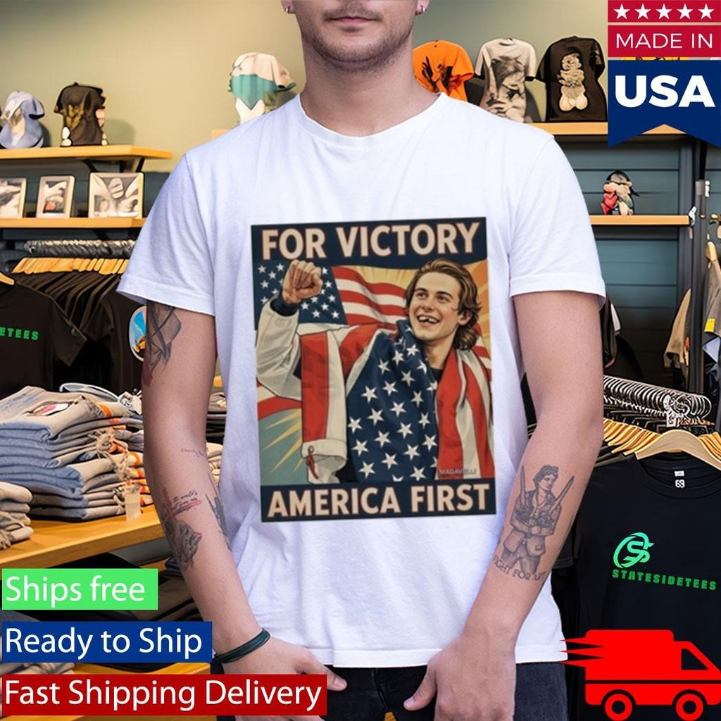 Jack Hughes Missing Teeth For Victory America First Shirt
