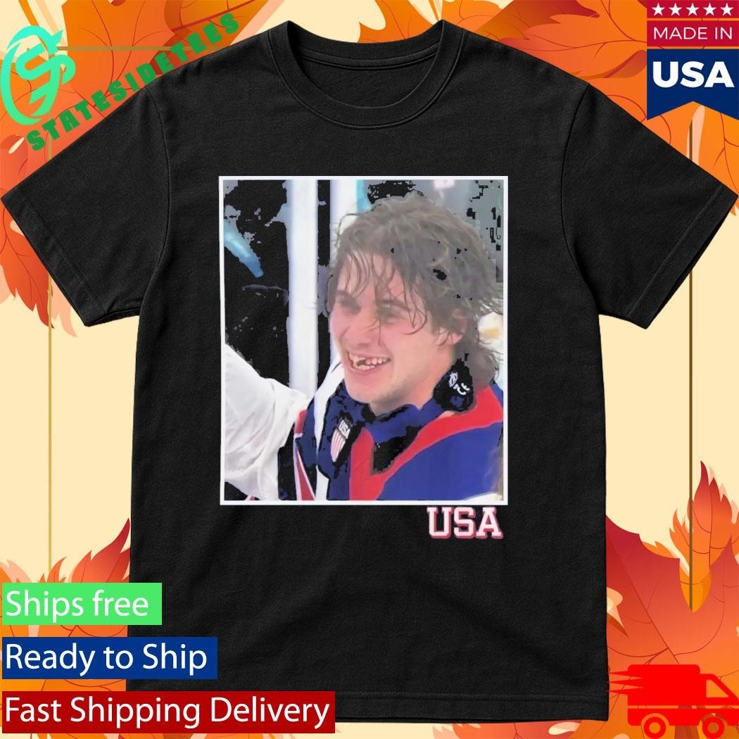 Jack Hughes OT Winner USA Shirt