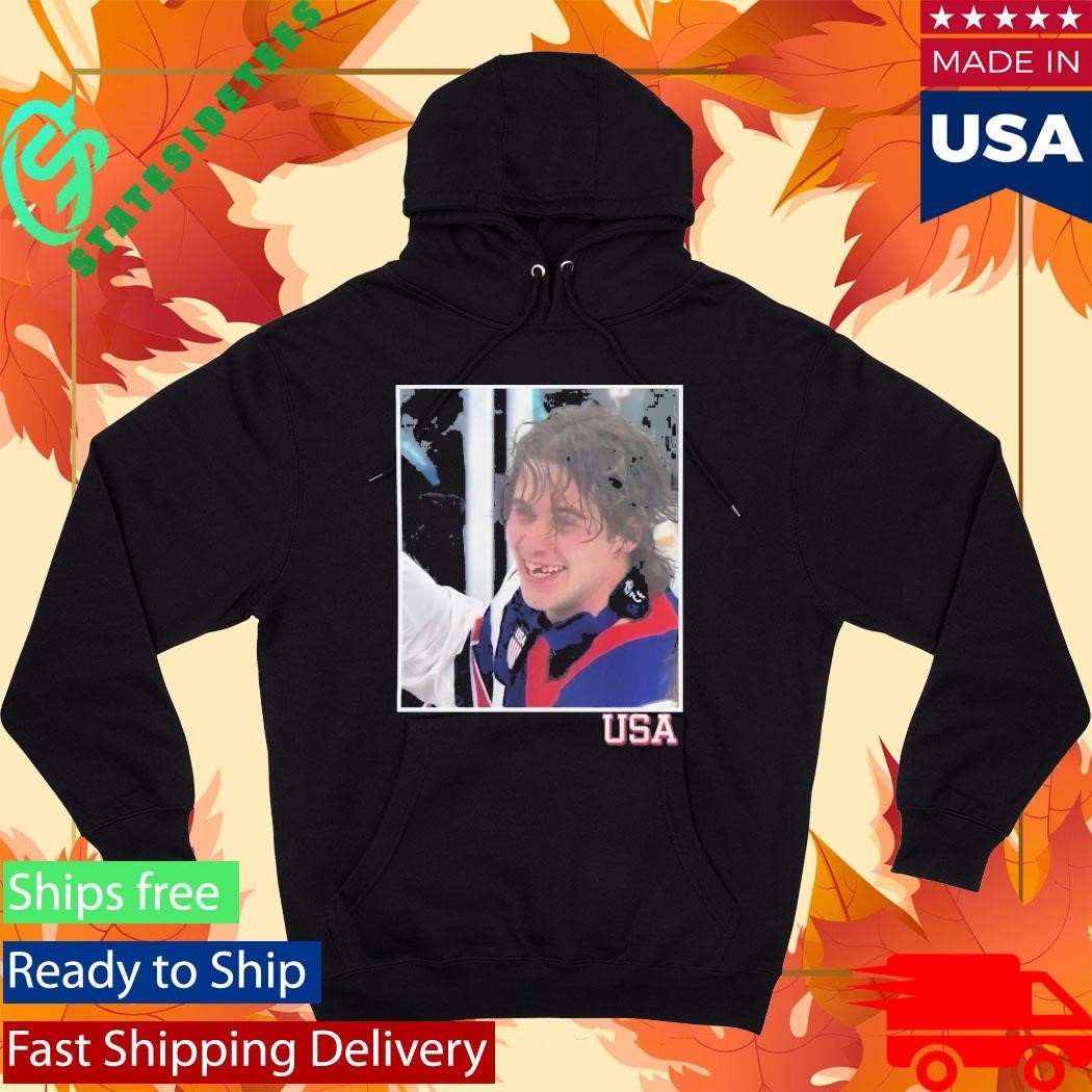 Jack Hughes OT Winner USA Shirt