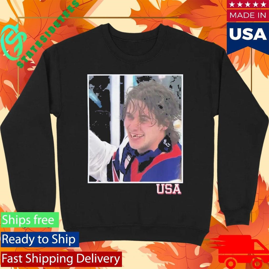 Jack Hughes OT Winner USA Shirt