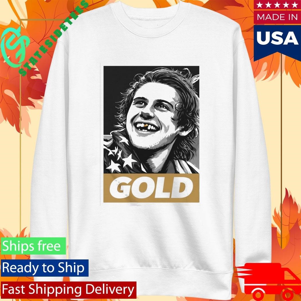 Jack Hughes Olympic Legend Golden Toothless Shirt