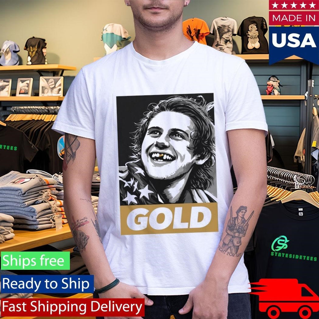 Jack Hughes Olympic Legend Golden Toothless Shirt