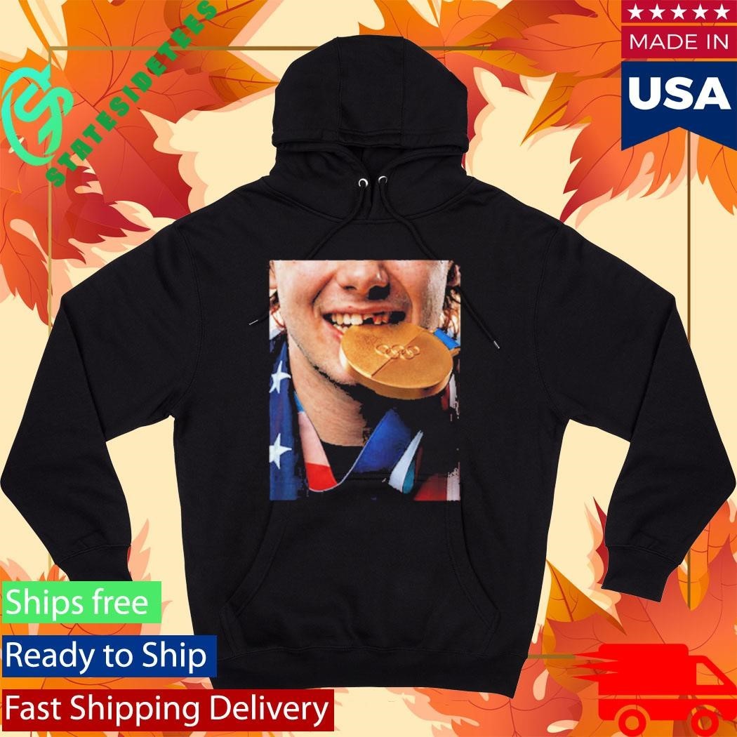 Jack Hughes Teeth Gold Medal USA Team Hockey Champion Olympic Winter 2026 Shirt