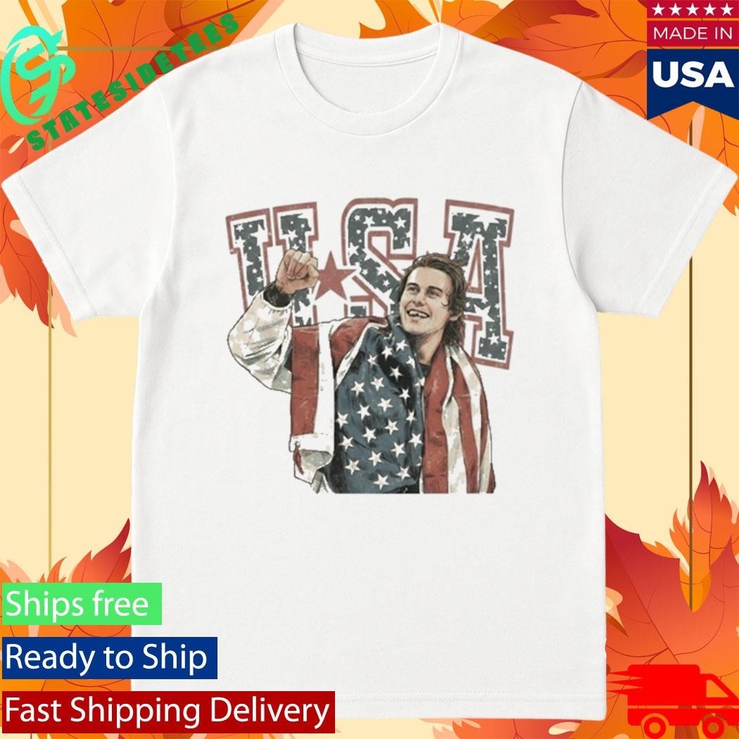 Jack Hughes Usa Gold Hockey 2026 Shirt