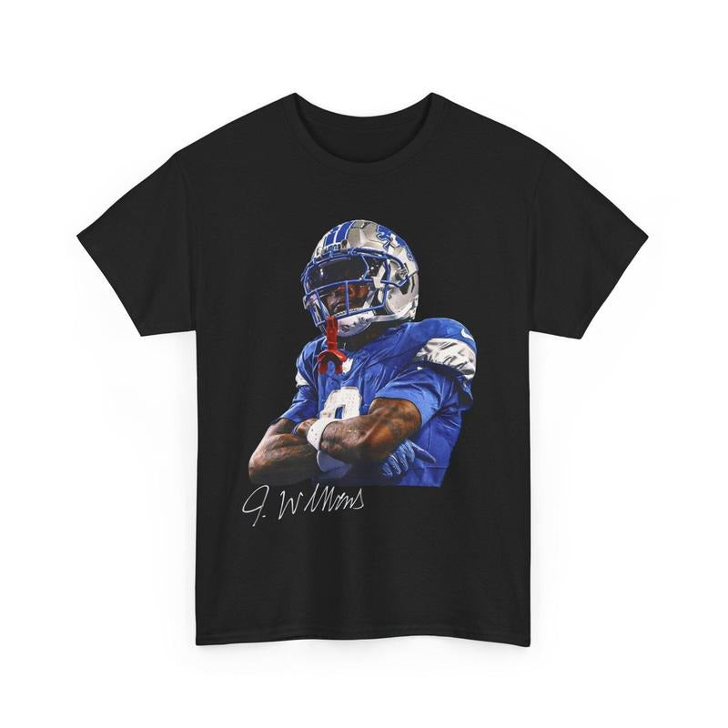 Jameson Williams T Shirt Lions Tee Jameson Williams Graphic Shirt Hoodie, Sweatshirt | DripVista.com