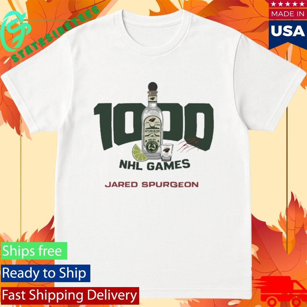 Jared Spurgeon 1000 nhl Games Shirt