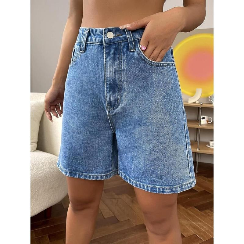 Jean Shorts Casual High Waisted Long Denim ShortsY2K T-Shirts, Hoodie, Sweatshirt | DripVista.com