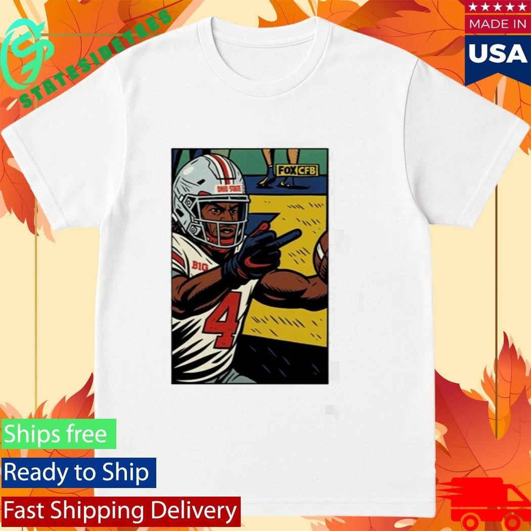 Jeremiah Smith Flips Off Michigan Fan Shirt