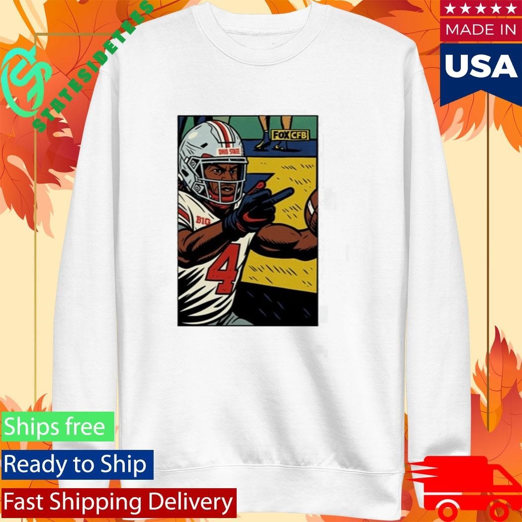 Jeremiah Smith Flips Off Michigan Fan Shirt