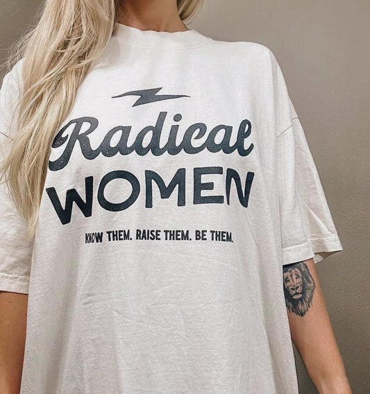 Jessie J Ross Radical Woman T-shirt, Feminist Empowering Graphic Sweatshirt Hippie Boho Hoodie, Unisex Graphic Tee, Smooth Fabric, Aesthetic Streetwear Vibe