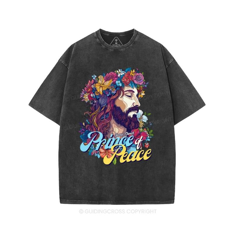 Jesus Christ Prince FOG Peace Christian Comfort Color TShirt Casual Streetstyle Crew Neck Short Sleeve T-Shirt Trendy...