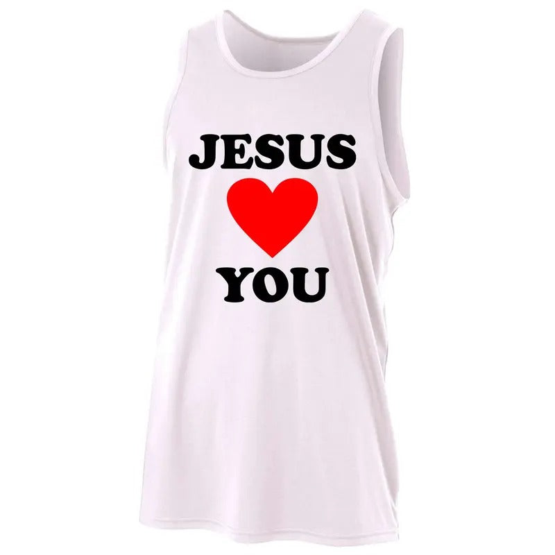 Jesus Loves You Come As You Are A4 Performance Sport Tank Top T-Shirts, Hoodie, Sweatshirt | DripVista.com