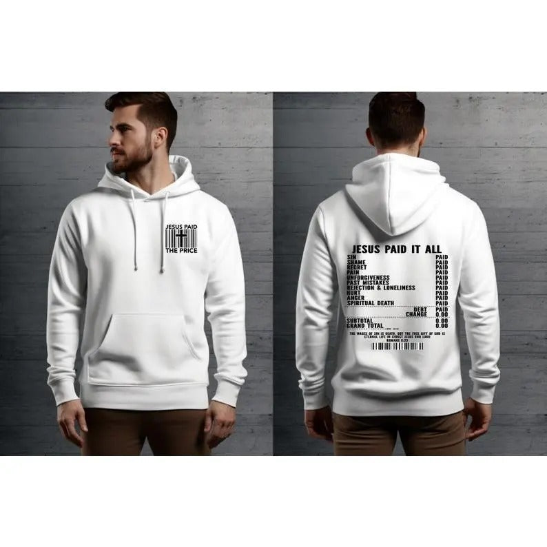 Jesus Paid The Price, Christian  T-shirt, sweater and Hoodie Sweatshirt | DripVista.com