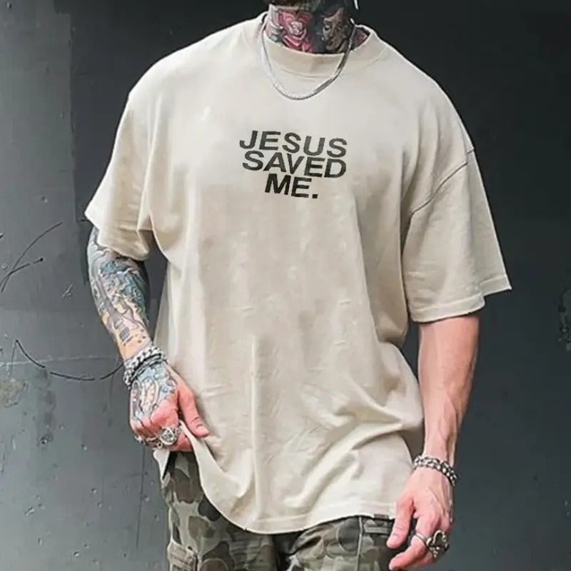 Jesus Save Me Crew T-shirt Menswear Top Tshirt Streetwear Hoodie, Sweatshirt | DripVista.com