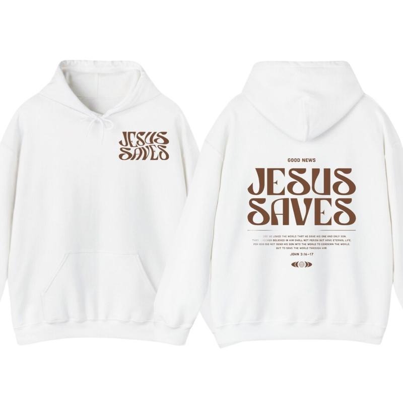 Jesus Saves Christian Washed T-Shirt, Hoodie Trendy Christian Shirt Sweatshirt | DripVista.com
