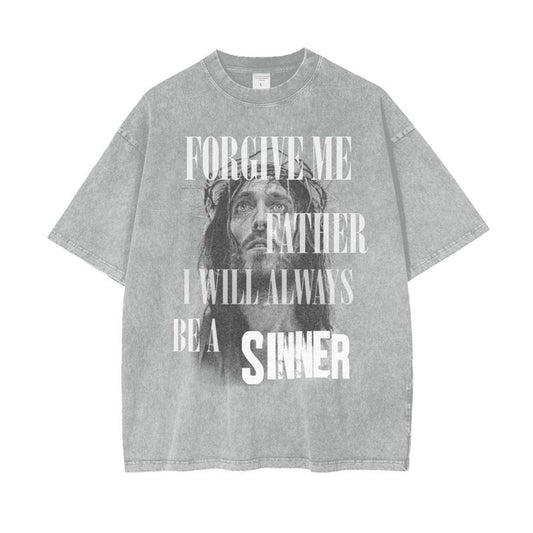 Jesus Shirt Christian Streetwear Religious Gift for Him Her Faith Apparel Vintage Unisex Tee Jesus Christ Vintage Oversized Snow Washed Tee