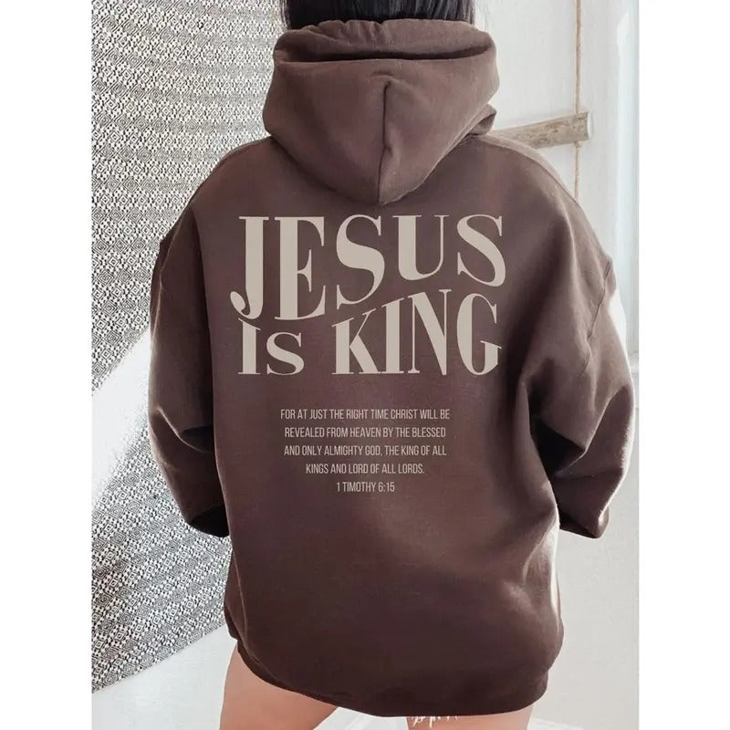 Jesus is king sweatshirt Jesus hoodie Christian merch streetwear shirt | DripVista.com