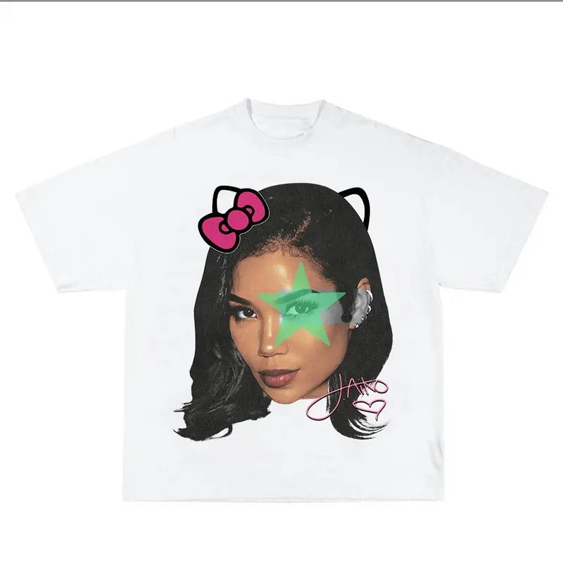 Jhene  Kitty Rap Tee Hoodie, Sweatshirt | DripVista.com