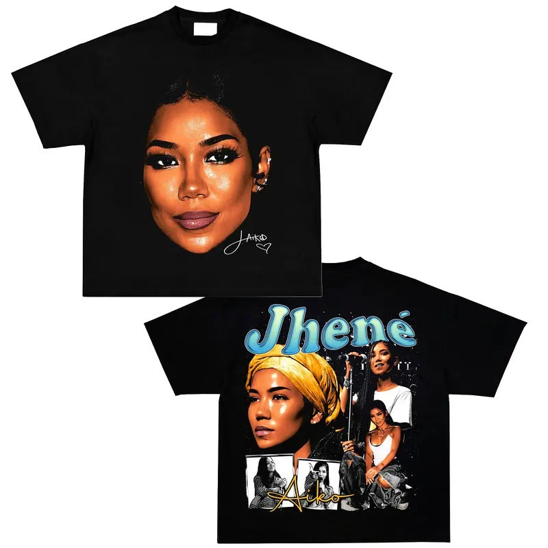 Jhene Aiko T-Shirt Rapper Graphic Tee Shirt Merch Men Women Menswear Top Hoodie, Sweatshirt | DripVista.com