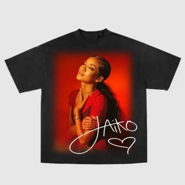 Jhene Love Tee: Unisex Heavy Cotton Classic Fit Crew Neck Graphic T-Shirt by Gildan 5000 Hoodie, Sweatshirt | DripVista.com