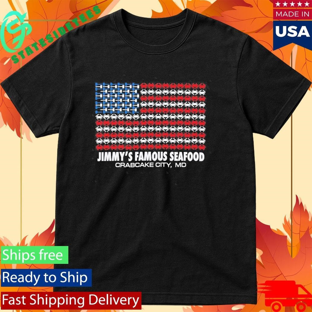 Jimmy’s Famous Seafood Crab Flag Shirt
