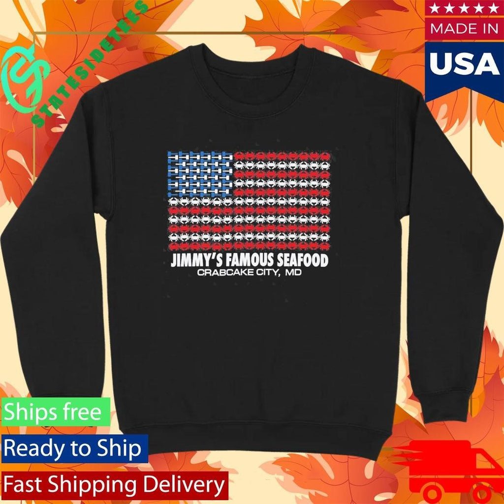 Jimmy’s Famous Seafood Crab Flag Shirt