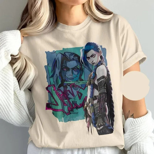 Jinx Shirt, LOL Shirt, Arcane Shirt, You Got Jinxed Shirt, Video Game Shirt, Anime Shirt, Anime Graphic Tees, Gift For Him, Gift