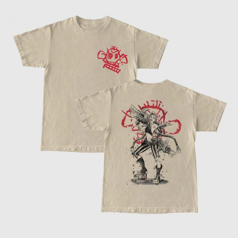 Jinx T-shirt Jinx Arcane Sweatshirt League Of Legend Hoodie Lol Merch Jinx Graphic Tee Gift Fans Men Women