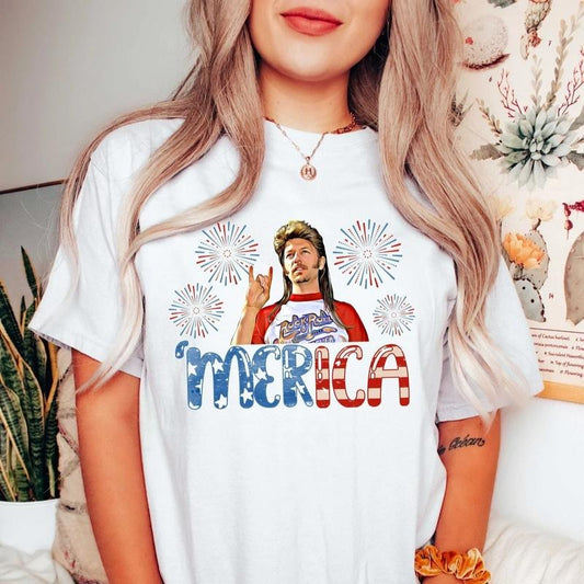 Joe Dirt Merica July 4th Shirt, Funny Joe Dirt 4th of July Shirt, Joe Dirt Merica Tshirt, Independence Day Shirt, 4th of July Sweatshirt Top Womenswear Underwear Lady