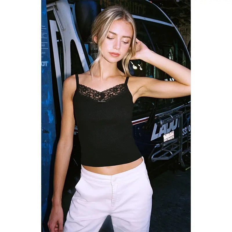 John Galt Women's Black Aden Basic Tank Top T-Shirts, Hoodie, Sweatshirt | DripVista.com