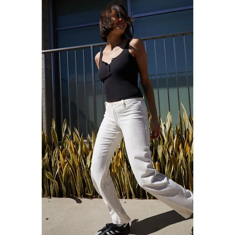 John Galt Women's Black Simone Tank Top T-Shirts, Hoodie, Sweatshirt | DripVista.com