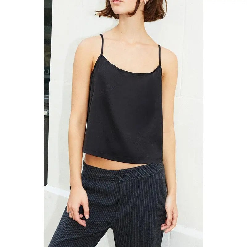 John Galt Women's Black Woven Tank Top T-Shirts, Hoodie, Sweatshirt | DripVista.com