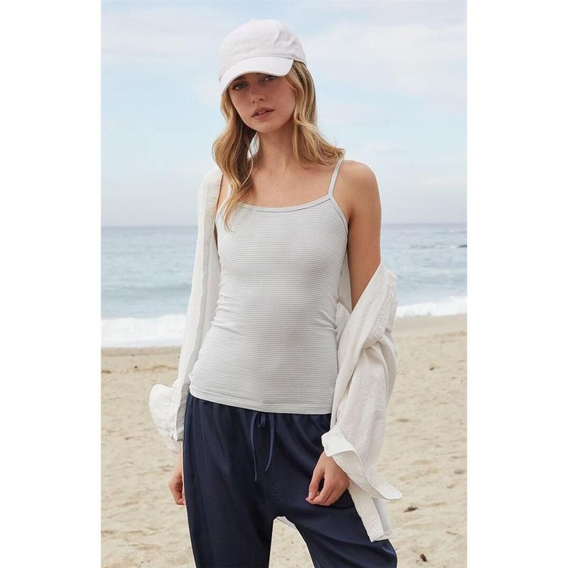John Galt Women's Blue & White Striped Tank Top T-Shirts, Hoodie, Sweatshirt | DripVista.com