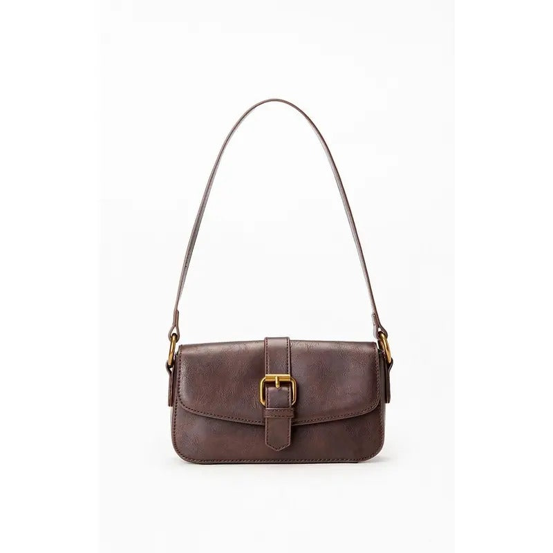 John Galt Women's Brown Buckle Shoulder Bagstyle{n002}2 T-Shirts, Hoodie, Sweatshirt | DripVista.com