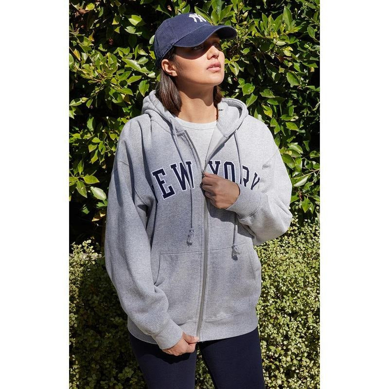 John Galt Women's Christy New York Full Zip Hoodie T-Shirts, Sweatshirt | DripVista.com