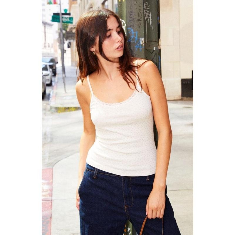 John Galt Women's Floral Skylar Lace Tank Top T-Shirts, Hoodie, Sweatshirt | DripVista.com