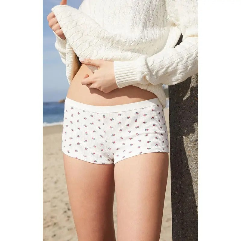 John Galt Women's Floral Waffle Knit Boxer Underwear T-Shirts, Hoodie, Sweatshirt | DripVista.com