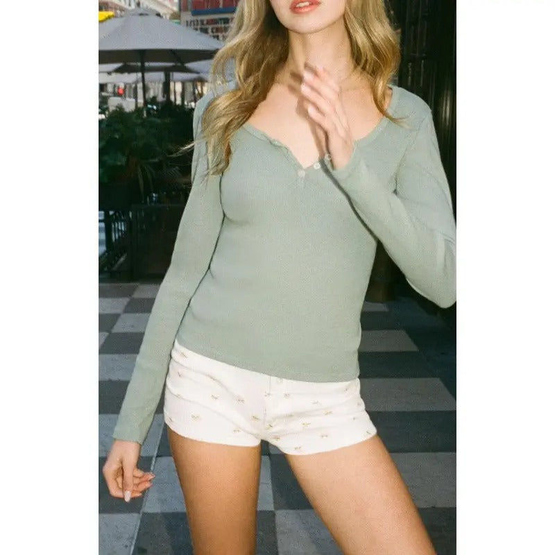 John Galt Women's Floral Waffle Knit Pajama Boyshorts T-Shirts, Hoodie, Sweatshirt | DripVista.com