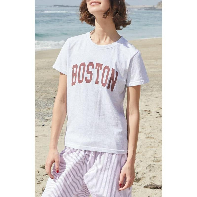 John Galt Women's Gray Chloe Boston T-Shirt - Multicolor Hoodie, Sweatshirt | DripVista.com