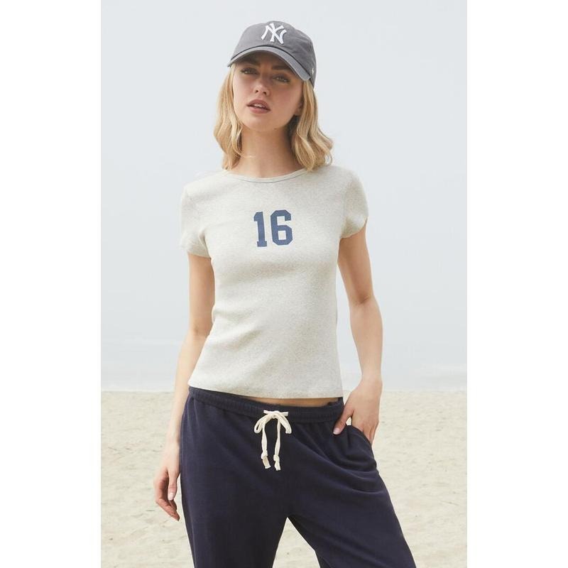 John Galt Women's Light Gray 16 Hailie T-Shirt - Multicolor Hoodie, Sweatshirt | DripVista.com